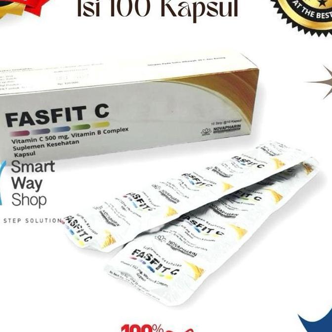 Bitamin- Vitamin C Comvit Fasfit C 500 Mg + B Complex 1 Box Isi 100 Ready Stock