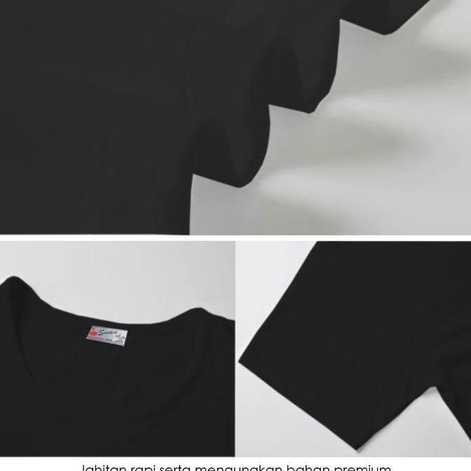 Fuku- [4 Pcs Lebih Murah] Swan Shogunavo Kaos Oblong Pria Swan Brand - Type Premium Hitam