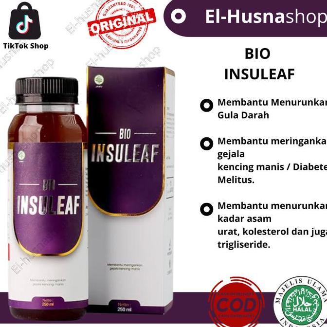 Kenk- Bio Insuleaf Herbal Insulin Ampuh Atasi Diabetes Dan Turunkan Gula Darah 250Ml Asli Original
