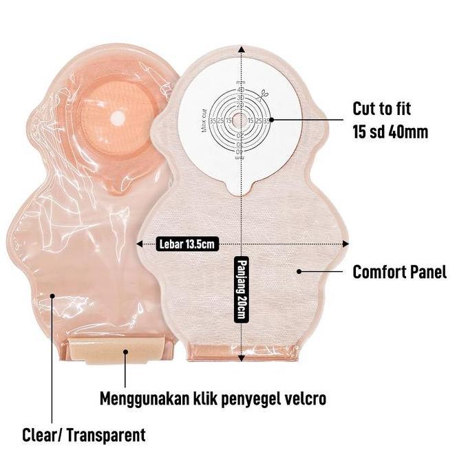 10Pcs Bayi Colostomy Bag Kantong Kolostomi Anak-Anak Balita Transparan Anak Colostomy Bag