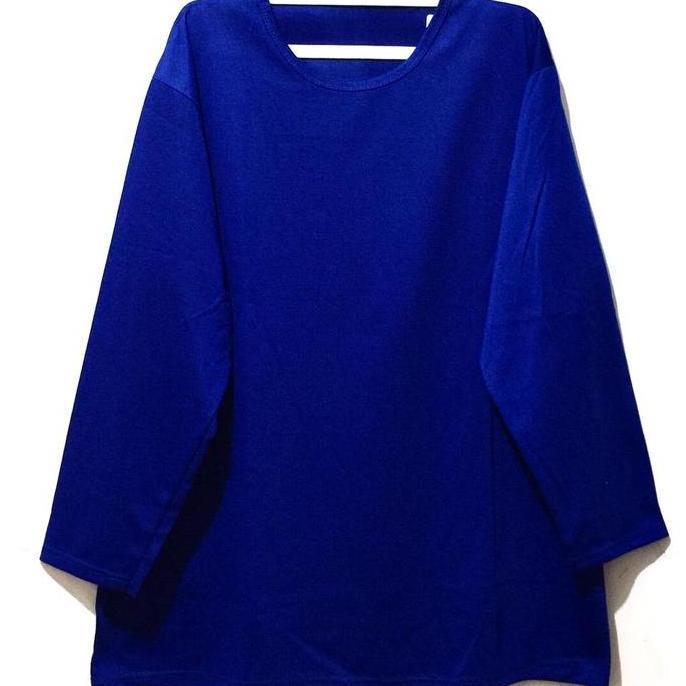 Fuku- ( Cod ) Kaos Polos Lengan Panjang Jumbo Oversize  Xxxl Ld 130 - Xxxxl Ld 140 / Kaos Polos / Ov
