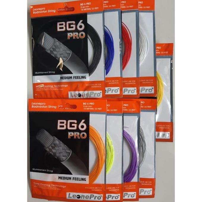 Smastr- Senar Badminton - Senar Raket Leonepro Bg 6 Pro Original