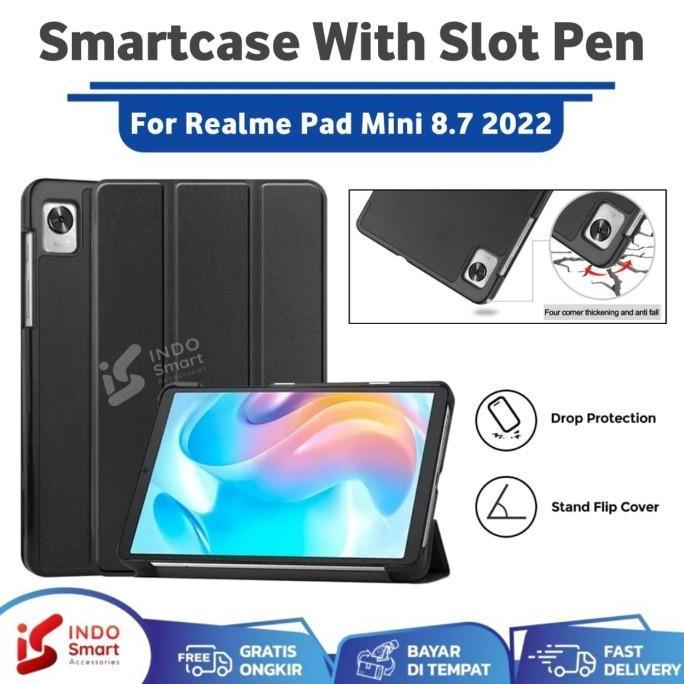 NEW Case Realme Pad Mini / Realme Pad Mini / Smartcase Flip Cover Slot Pen