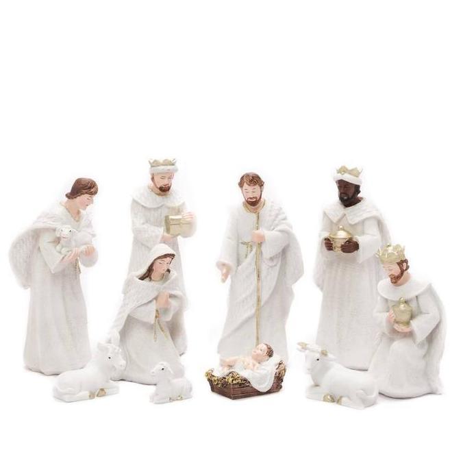 Patung Set Natal Pajangan Rohani Dekorasi Hiasan Patung Yesus Lahir Nativity Christmas Cradle Kualit