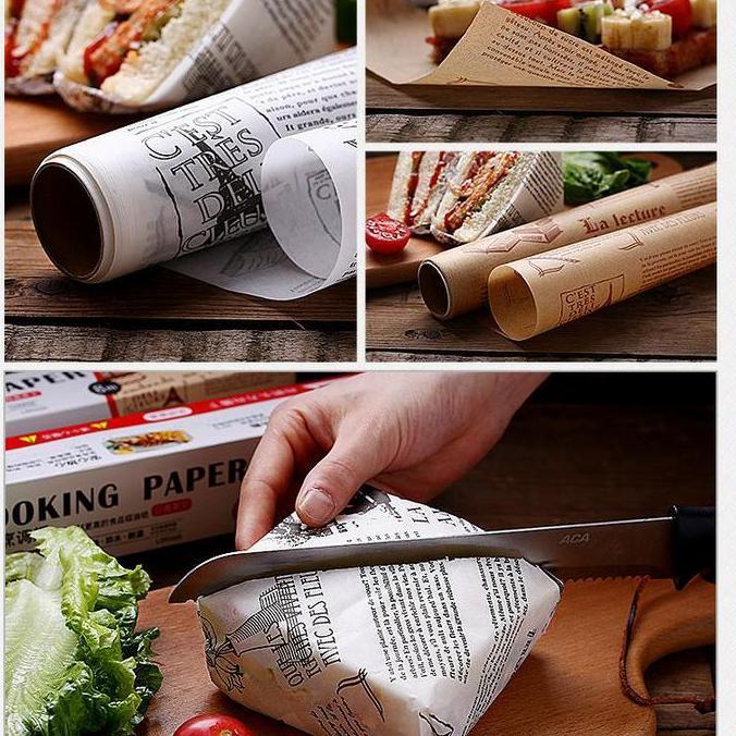 Masuku- Baking Paper Koran / Kertas Roti Motif Koran / Kertas Roti Koran / Wax