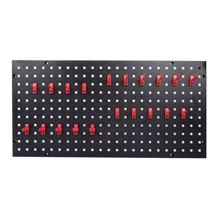 Rak Tools Bengkel Rak Pegboard Wall Perforated Rack Tool Hanger Storage Rak Papan Dinding