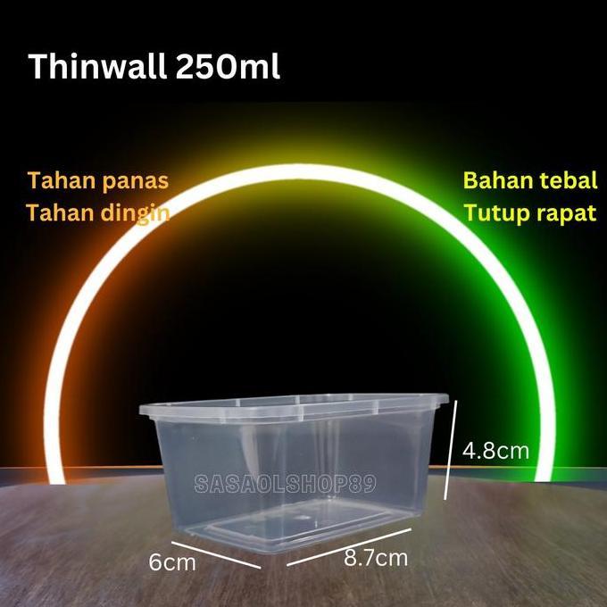 DM Thinwall Kotak persegi panjang 250ml