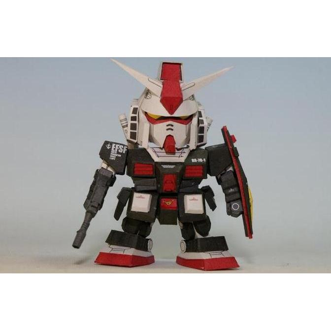 DIY Papercraft SD RX-78-1 PROTO TYPE GUNDAM