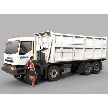 DIY Papercraft Lembar Kertas Pola Kendaraan Truck Kerax