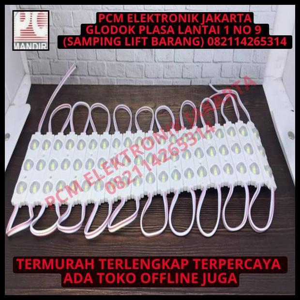 TERBARU LAMPU LED MODULE STRIP SAMSUNG 3 MATA WARNA PUTIH WATERPROOF 