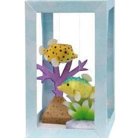 DIY Papercraft Bluespotted Boxfish Aquarium