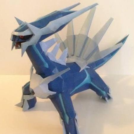 DIY Papercraft Figure Anime Pokemon Dialga