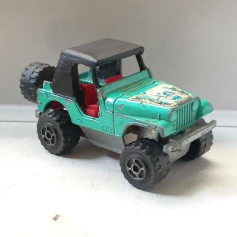 majorette 4x4 jeep cj6 cj5 made in france junk custom loose diecast (s)