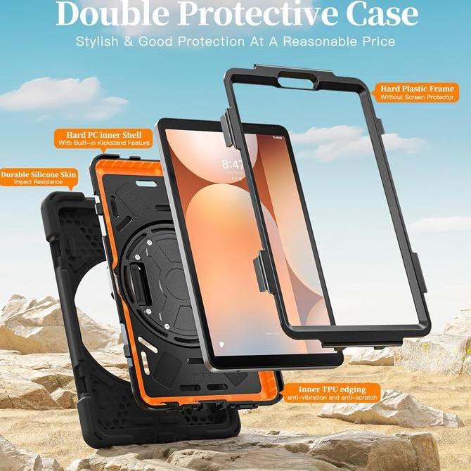 ( FREE TALI SELEMPANG ) Strap Case for Samsung Galaxy Tab S11 S10 FE Plus S9 S8 S7 S6 Lite A11 A11+ 