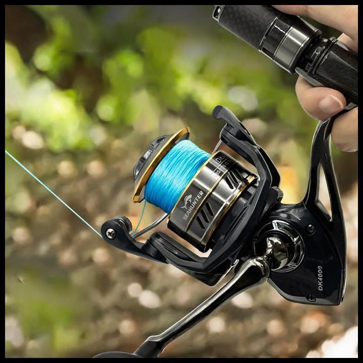 New Seahunter Joran Pancing 1 Set : Spinning Joran+Reel+Pe X8 150M Senar + Lure Set Box 26Pcs Murah 