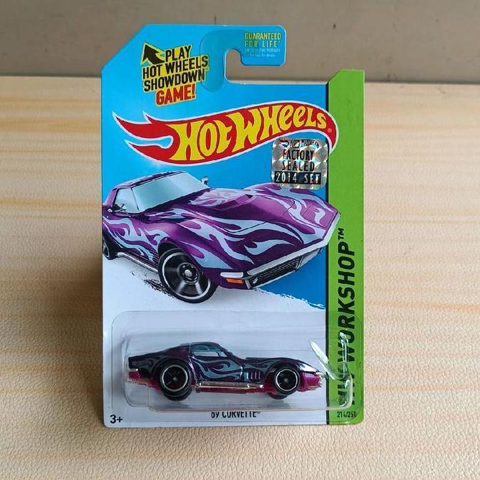 hot wheels 69 corvette super treasure hunt factory sealed 2014 koleksi terbaik dan langka