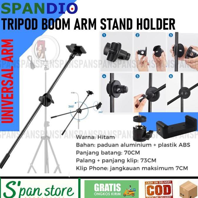 Tripod Stand Boom Arm Horizontal Flat Lay Overhead HP Kamera
