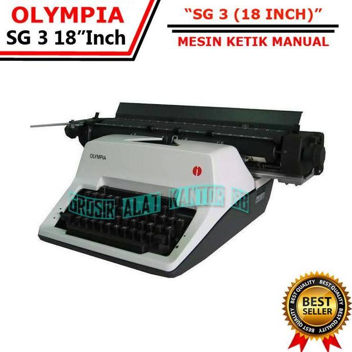 Promo Mesin Tik A3 Olympia Sg 3 - 18" Inch Mesin Ketik Manual