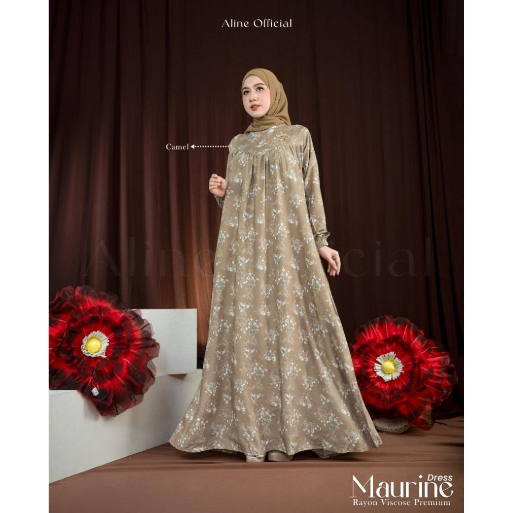 Aline Maurine Dress Gamis Rayon