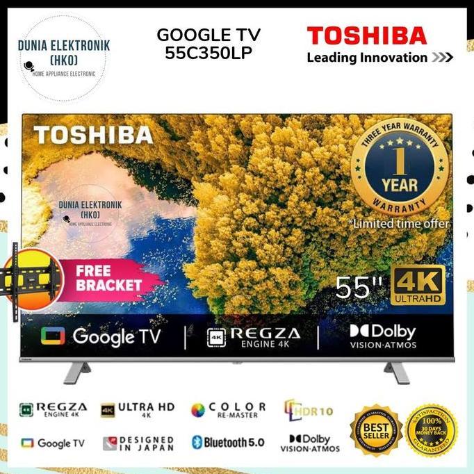 Grosir Toshiba 55C350Lp Smart Tv 55 Inch Google Tv Uhd 4K Hdr Toshiba 55C350