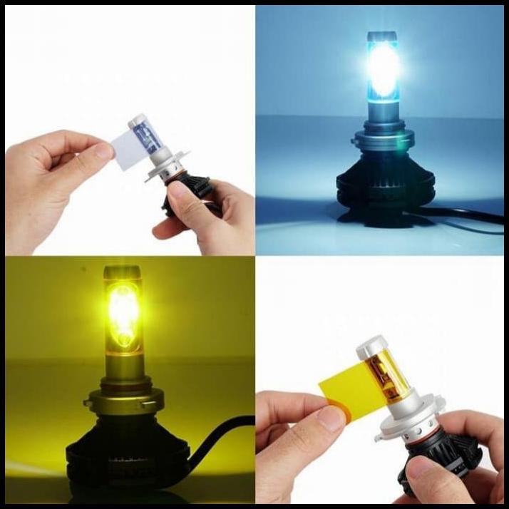 TERLARIS LAMPU DEPAN MOBIL ALL NEW GRAND LIVINA LED X3 H11 H4 UNIVERSAL 
