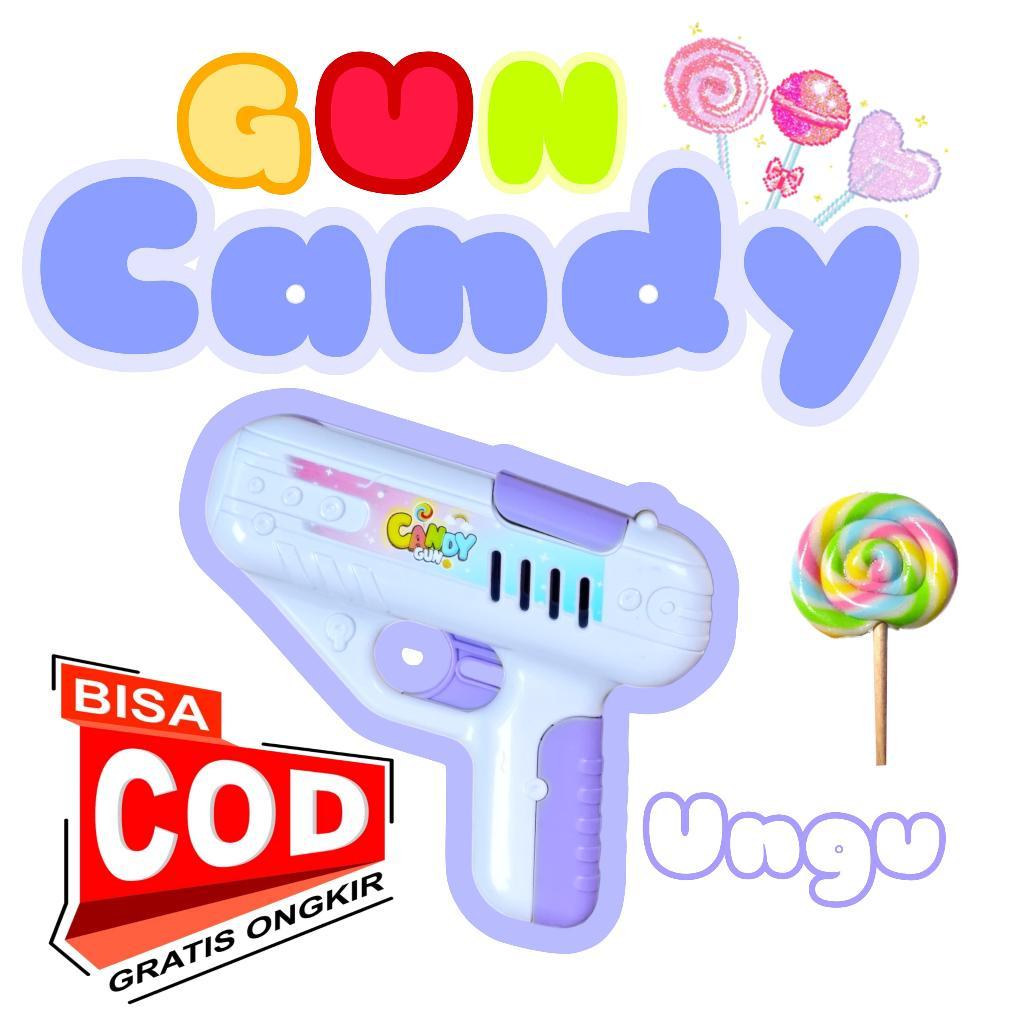 Mainan Permen Candy Gun Kotak Penyimpanan Lollipop Gun