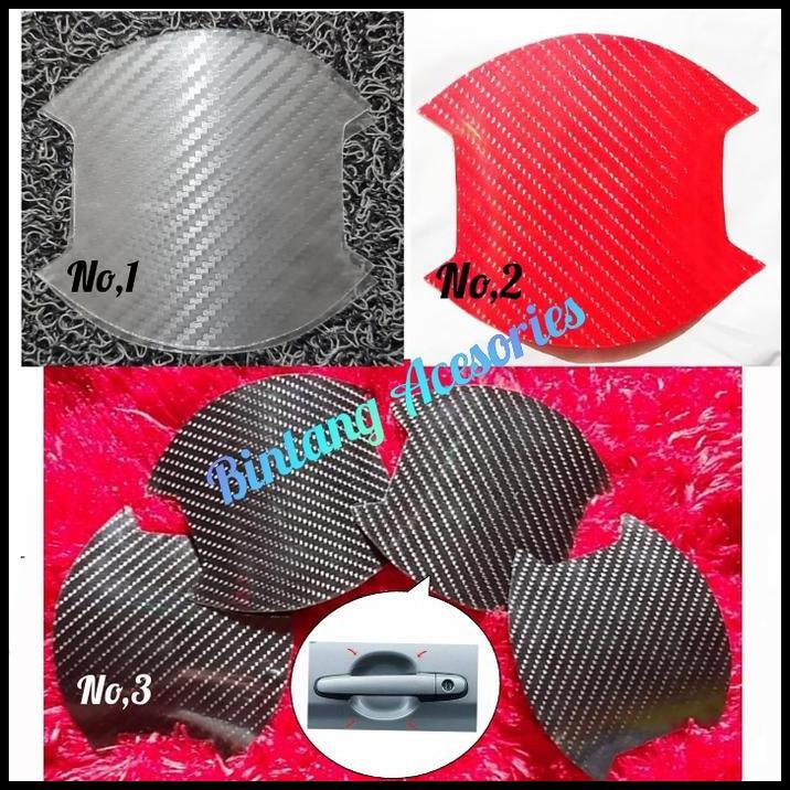 DISKON OUTER STIKER PELINDUNG PINTU MOBIL VIOS LIMO STICKER CARBON 5D 