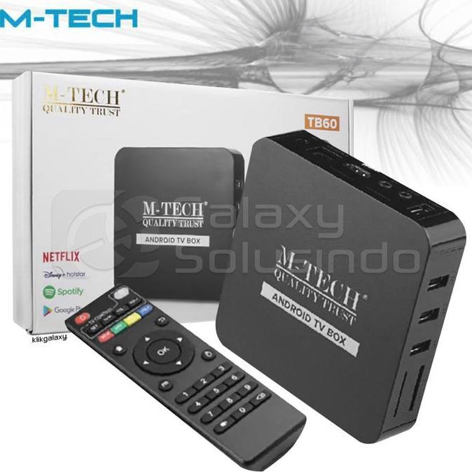 Murah M-Tech Tb60 Stb Android 10.1 Tv Box Ultra Hd 4K Wifi - Set Tob Box