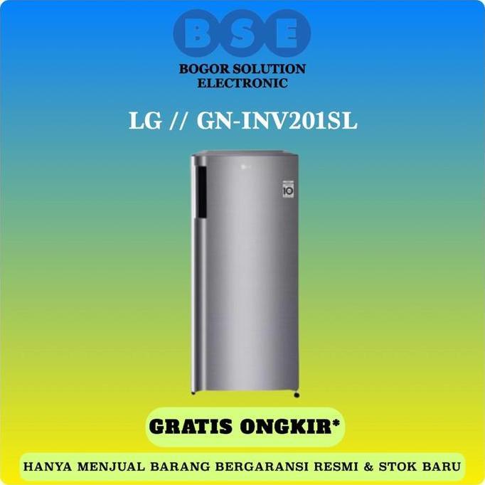 Promo Lg Kulkas 1 Pintu Gn Inv201Sl 169L Kulkas 1 Pintu Inverter Lg 169 L