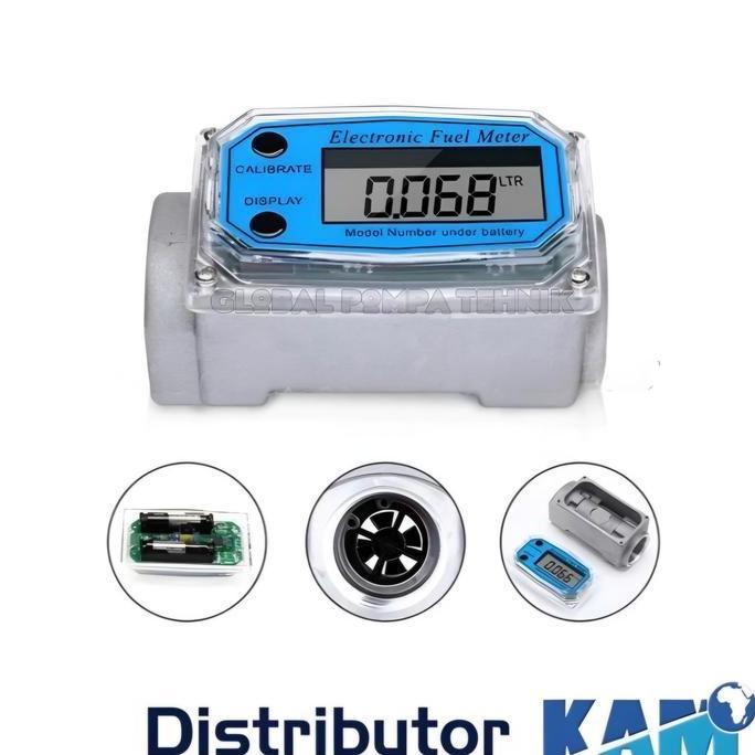 Grosir Flow Meter Oli Digital Flow Meter Solar Digital Flow Meter Liquid 1 In