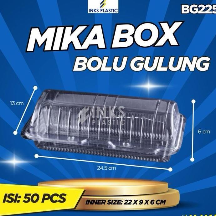 Mikabox BG 225 box kue roti gulung