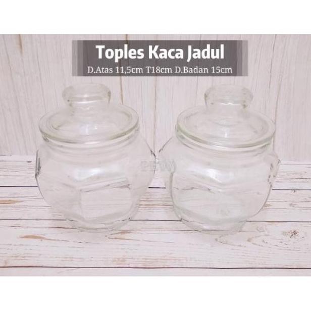 Toples Kaca Belimbing Jadul J8 450 Untuk Kue Snack