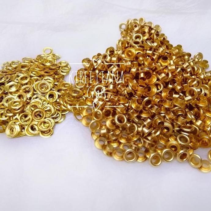 Mata Ayam Eyelet 4Mm Gold Anti Karat Kode 201