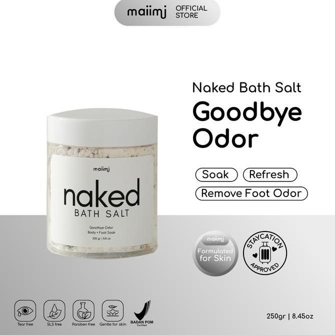 Selikobrter  - Maiimi - Naked Bath Salt: Goodbye Odor | Bath Salt | Garam Mandi
