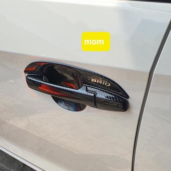 Aksesoris Keren Otoproject Paket Cover Handle Pintu + Outer Mangkok Carbon All New Brio 2018-2025
