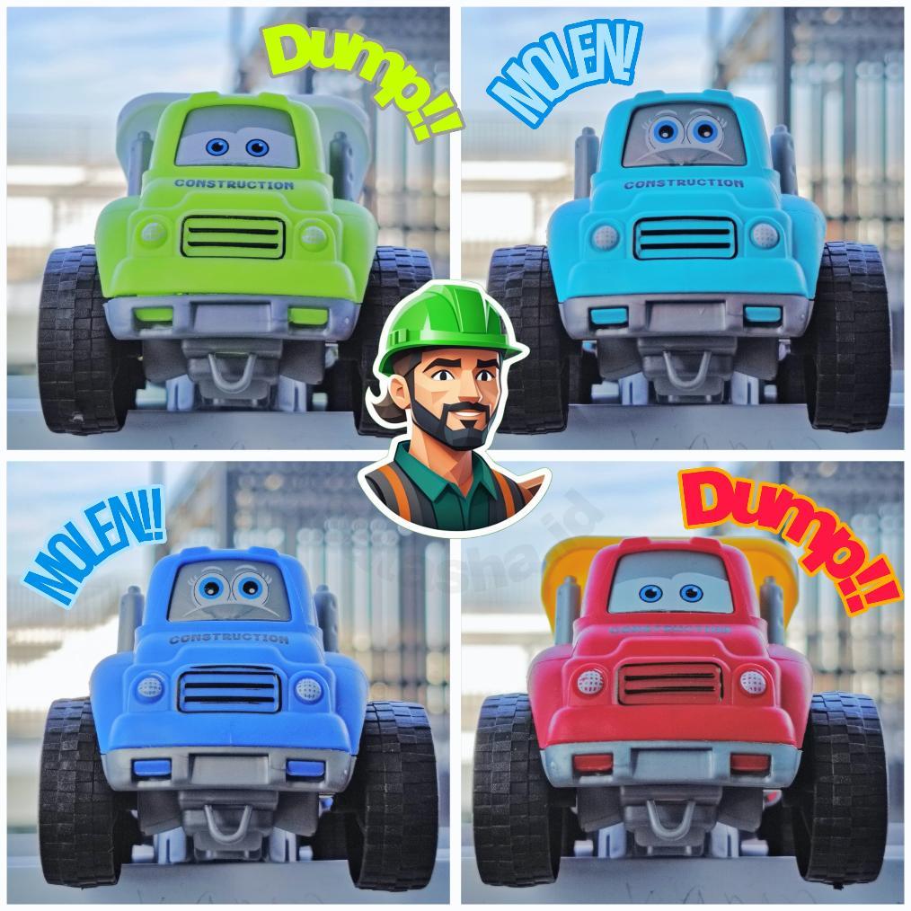 Mainan Mobil TRUCK MOLEN TRUK DUMP Mini Konstruksi
