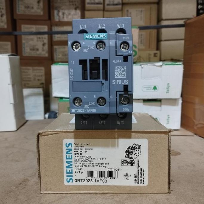 Kontaktor Siemens 3Rt2023-1Af00 110V 40A 4Kw 1No-1Nc Restock