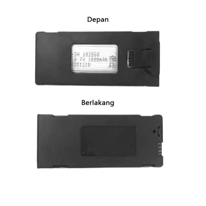 Murah Baterai Drone E88 Pro 3.7V 1800Mah  Rc Untuk E88 E88Pro E88Max E525 E99 E99Pro P1 P5Pro K3 S1