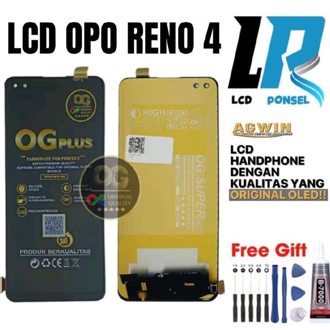TERBARU - Lcd OPO RENO 4 / Lcd Touchscreen OPO RENO 4 Fullset Original Og Super Gratis lem dan obeng
