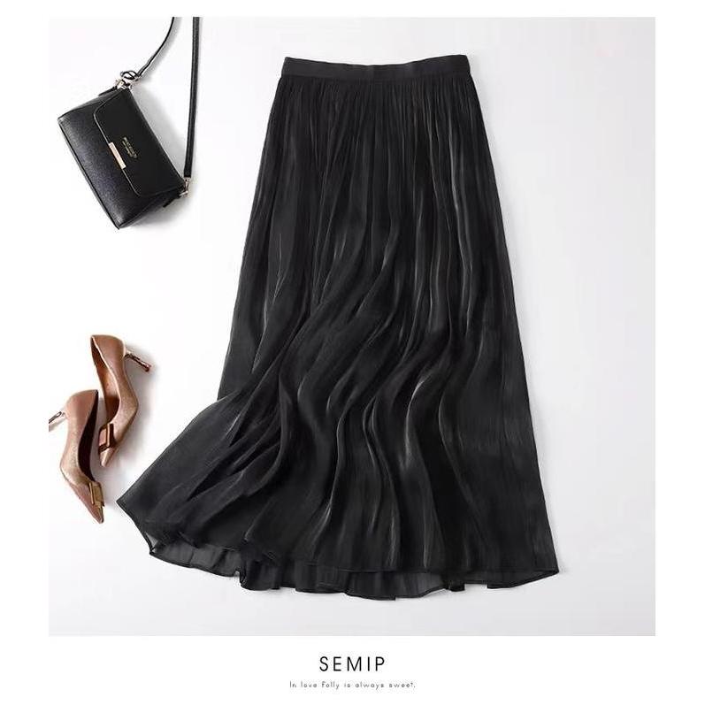 ROK SHIMMER PANJANG IMPORT TERBARU setelan rok wanita kekinian rok hitam panjang rok putih rok korea