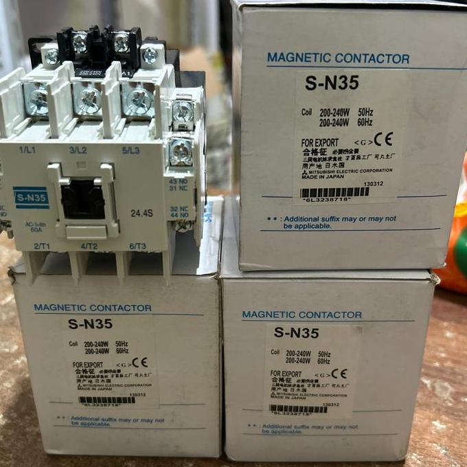 Kontaktor Sn-35 S-N35 Mitsubishi 60A Ready