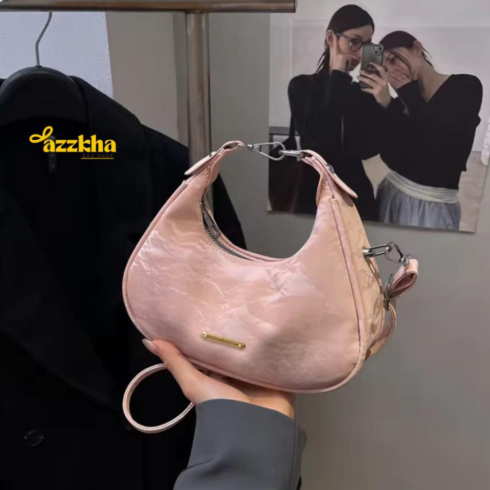 TERMURAH Tas Selempang Wanita Mini Lucu Pink Aesthetic Slingbag Wanita Cocok untuk OOTDan