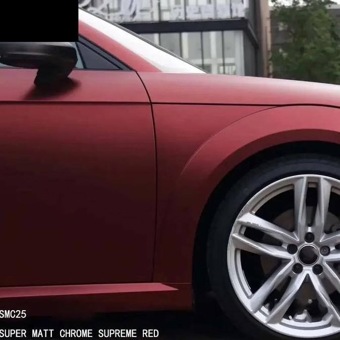 Promo MAXDECAL SMC25 SUPREME RED Matte Chrome Skotlet Motor Premium Dop Diskon