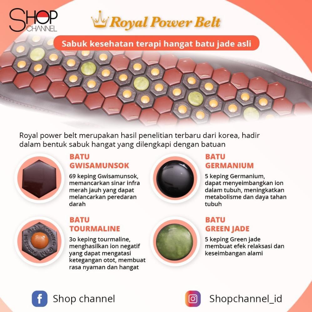 PROMO TERBARU ROYAL POWER BELT 109 BATU KESEHATAN TERAPI PINGGANG PUNGGUNG DAN MELANCARKAN PEREDARAN