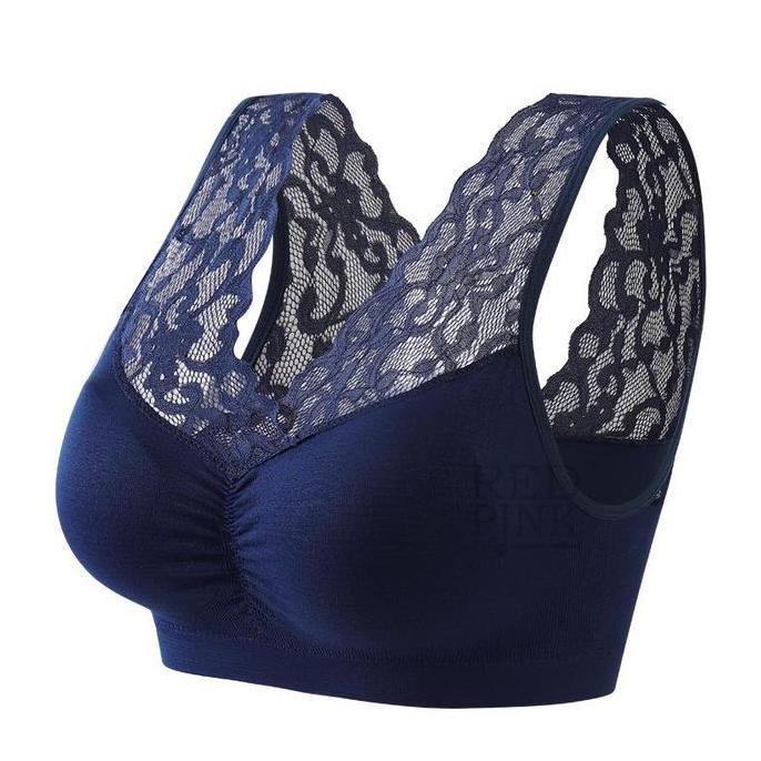 Fitto- [ Racun Lingerie ] Bra Bralette Big Size Jumbo Wanita Sexy Lace Renda  Bra Sport Tanpa Kawat 