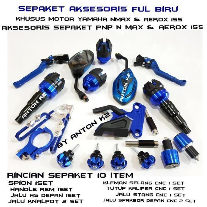 Promo VARIASI MOTOR YAMAHA AEROX 155 DAN NMAX SEPAKET 9 ITEM BARANG Diskon
