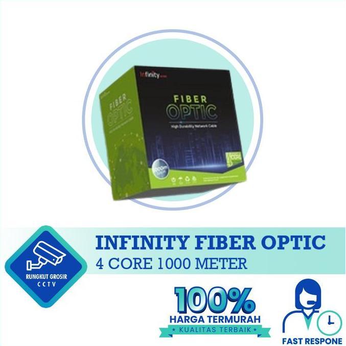 Kabel FO Infinity Fiber Optic 4 Core Panjang 1000 Meter