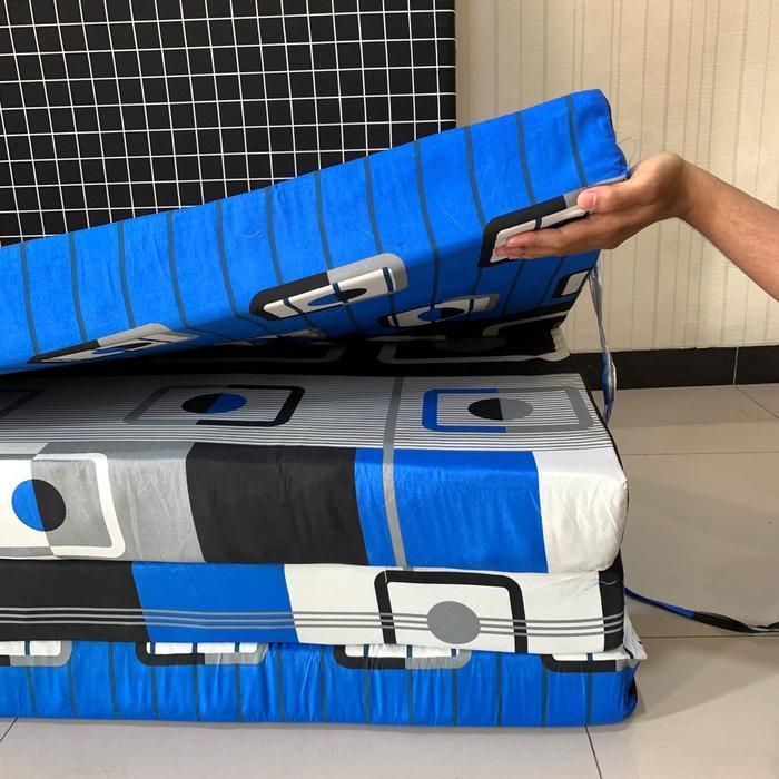 SABCHAN - Kasur Busa Lipat 4 Kasur Lantai Kecil Untuk 1 Orang Ukuran 90x200x10 Premium