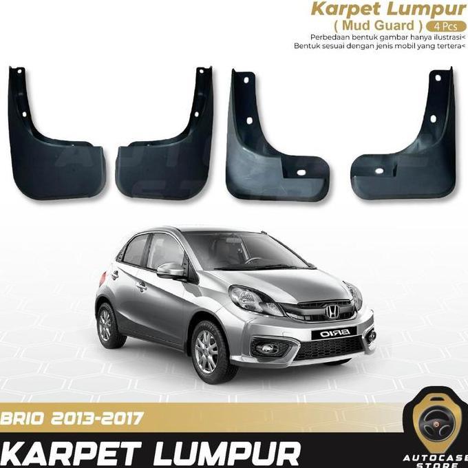 Promo Karpet Lumpur Brio Satya Rs 2013 2017 2018 2025 Up 1Set 4Pcs Komplit Pnp Aksesoris Mobil