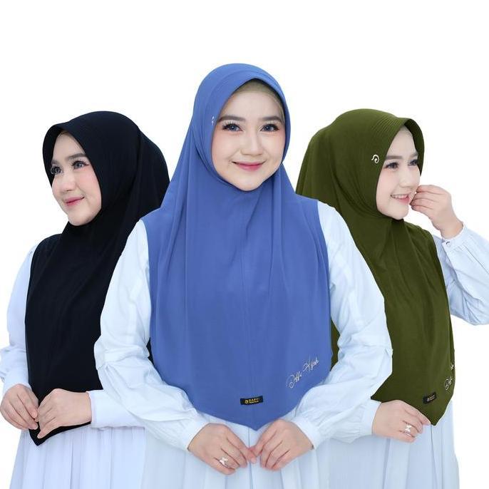 Latet- Daffi Hijab - Hijab Joseline Series - Hijab Instan Jersey Pet Antem - Bergo Sporty Jersey - K